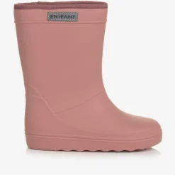 Girls Pink Thermal Rain Boots