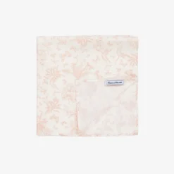 Girls Pink Toile de Jouy Print Scarf (65cm)