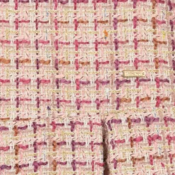 Girls Pink Tweed Dress