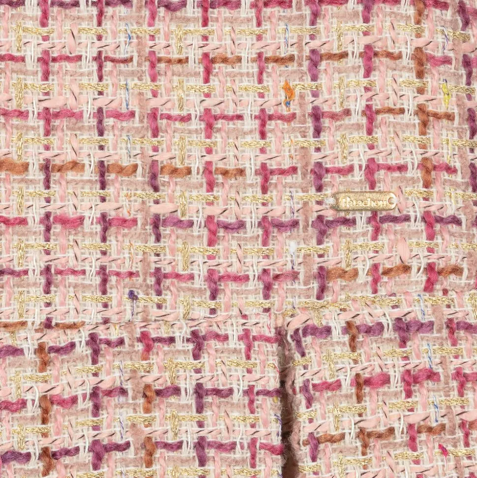 Girls Pink Tweed Dress