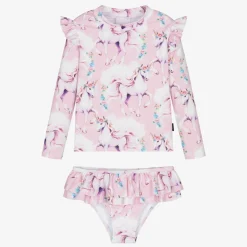 Girls Pink Unicorn Tankini (UPF50+)