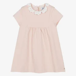 Girls Pink Viscose Dress
