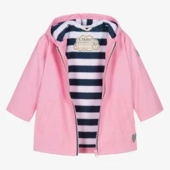 Girls Pink Waterproof Raincoat