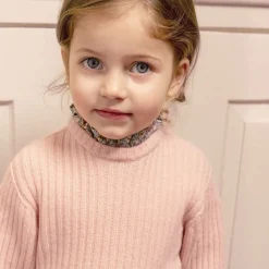 Girls Pink Wool & Cashmere Knit Sweater