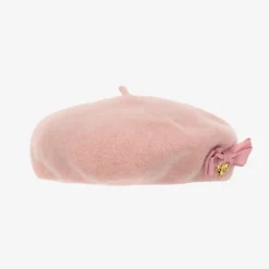 Girls Pink Wool Beret