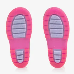 Girls Purple Butterfly Rain Boots