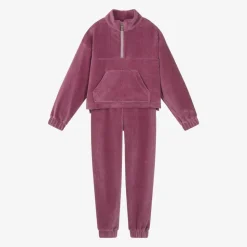 Girls Purple Corduroy Tracksuit