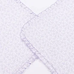 Girls Purple Cotton Summer Gardens Blanket (73cm)