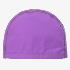 Girls Purple Flamingo Swimming Cap