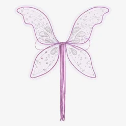 Girls Purple Sequin & Tulle Fairy Wings