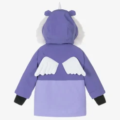 Girls Purple Sparkle The Unicorn  Ski Jacket