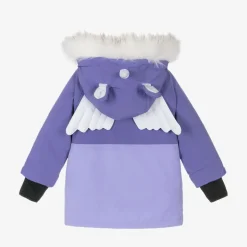 Girls Purple Sparkle The Unicorn  Ski Jacket