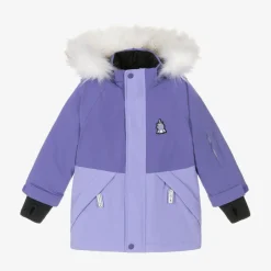 Girls Purple Sparkle The Unicorn  Ski Jacket