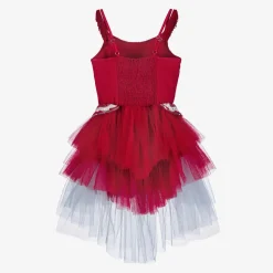 Girls Red Cowgirl Costume Dress