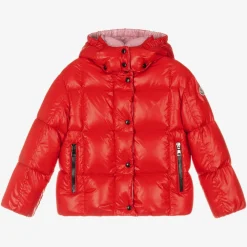 Girls Red Down Padded Parana Jacket