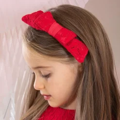 Girls Red Lace Hairband