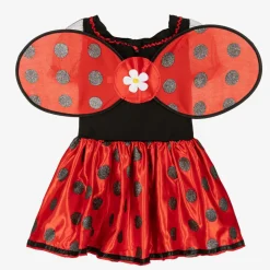 Girls Red Ladybird Costume