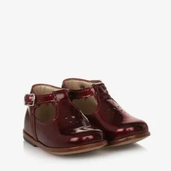 Girls Red Patent Leather First Walker Shoes