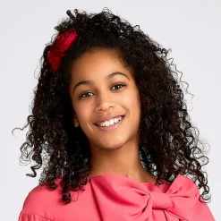 Girls Red Rose Hairclips (2 Pack)