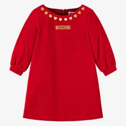 Girls Red Velvet Hearts Dress