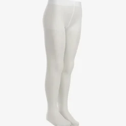 Girls Sheer White Matt Tights