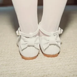 Girls Sheer White Matt Tights