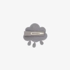 Girls Silver Cloud Hair Clip (5cm)