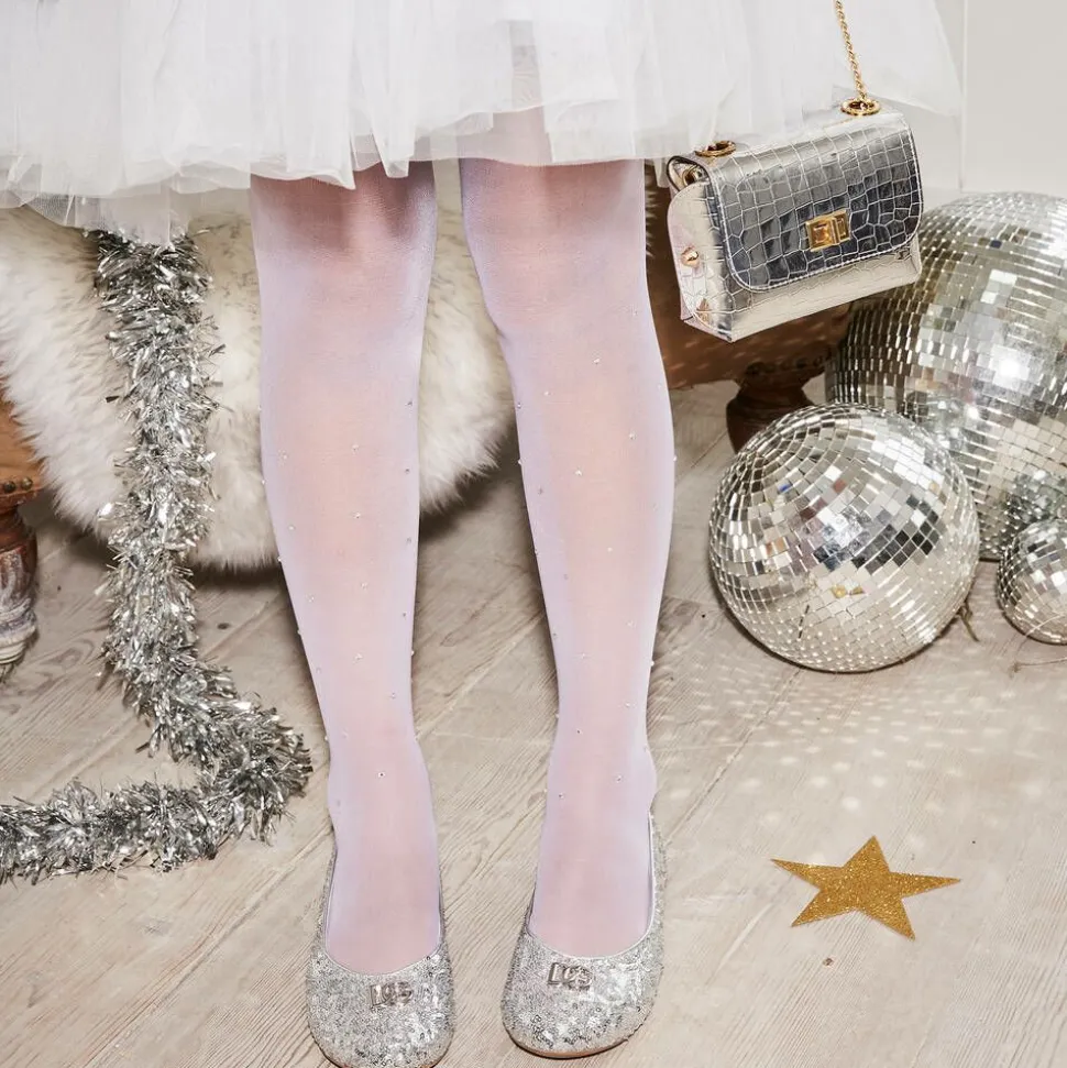 Girls Silver Leather Bag (14cm)