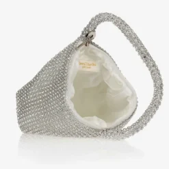 Girls Silver Rhinestone Handbag (15cm)
