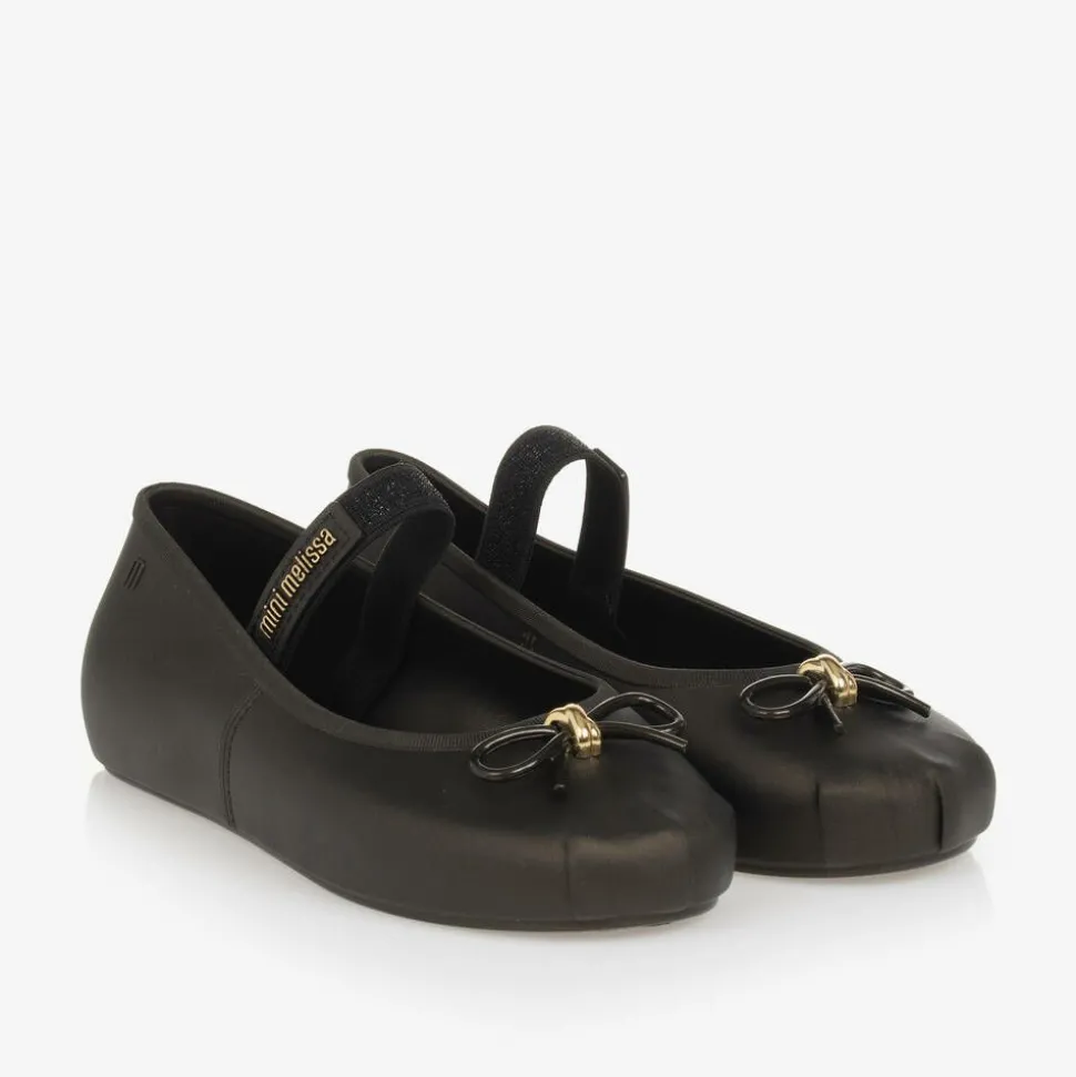 Girls Sparkly Brown Jelly Pumps