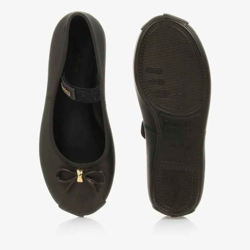 Girls Sparkly Brown Jelly Pumps