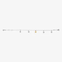 Girls Sterling Silver Star Bracelet