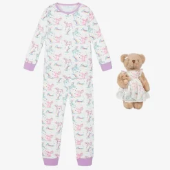 Girls Unicorn Pyjamas & Teddy Bear Gift Hamper
