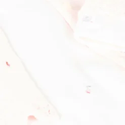 Girls White & Pink Cotton Babygrow Set