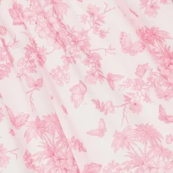 Girls White & Pink Floral Beach Dress