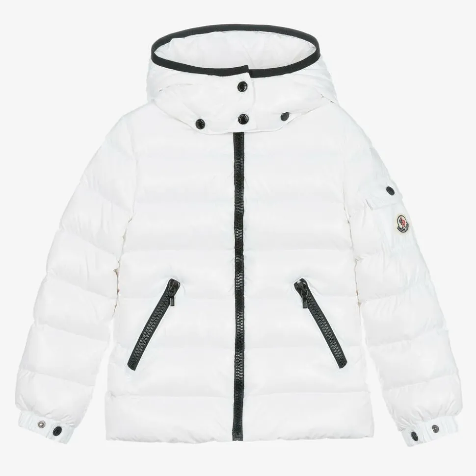 Girls White Bady Down Padded Puffer Jacket