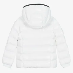 Girls White Bady Down Padded Puffer Jacket