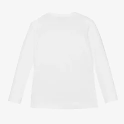 Girls White Barbie Print Top