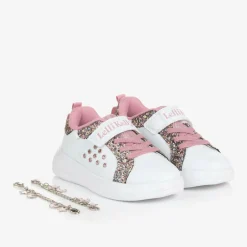 Girls White Bracelet Trainers