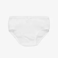Girls White Cotton Knickers