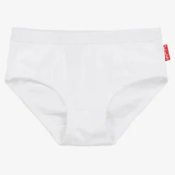 Girls White Cotton Knickers (3 Pack)