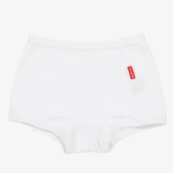 Girls White Cotton Knickers (2 Pack)