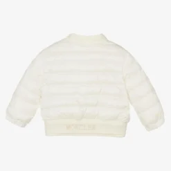 Girls White Down Padded Ter Jacket