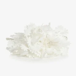 Girls White Flowers Hairband