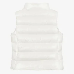 Girls White Ghany Down Padded Gilet