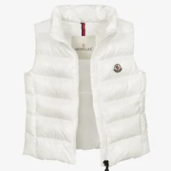Girls White Ghany Down Padded Gilet