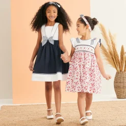 Girls White Leather Pumps