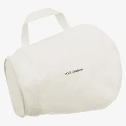 Girls White Rhinestone DG Trainers