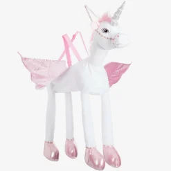 Girls White Sound & Light Unicorn Costume