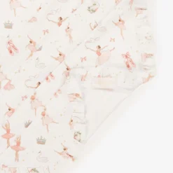 Girls White Supima Cotton Opera Blanket (82cm)